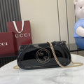Gucci Blondie small shoulder bag in black leather 814952