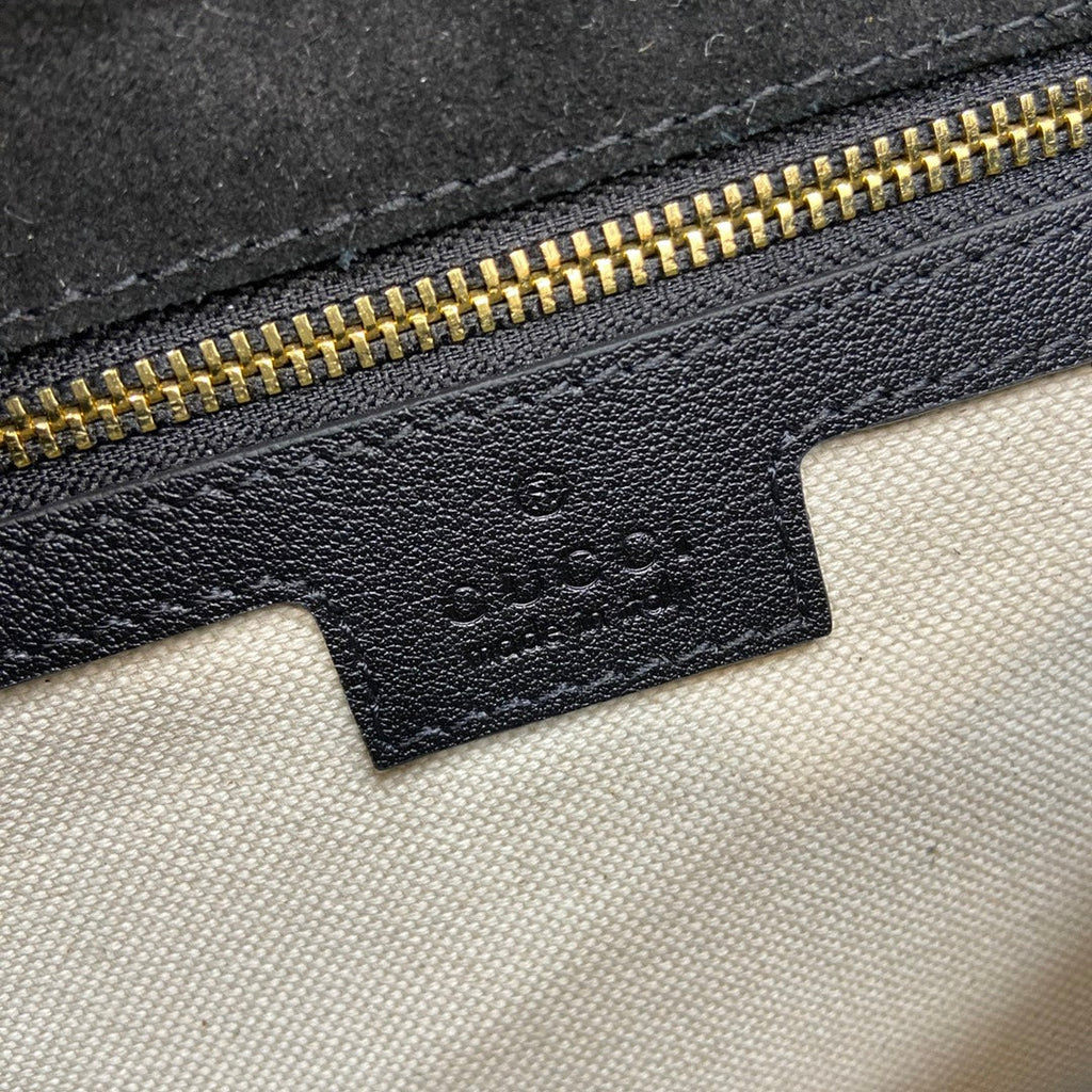 Gucci Blondie small shoulder bag in black leather 814952