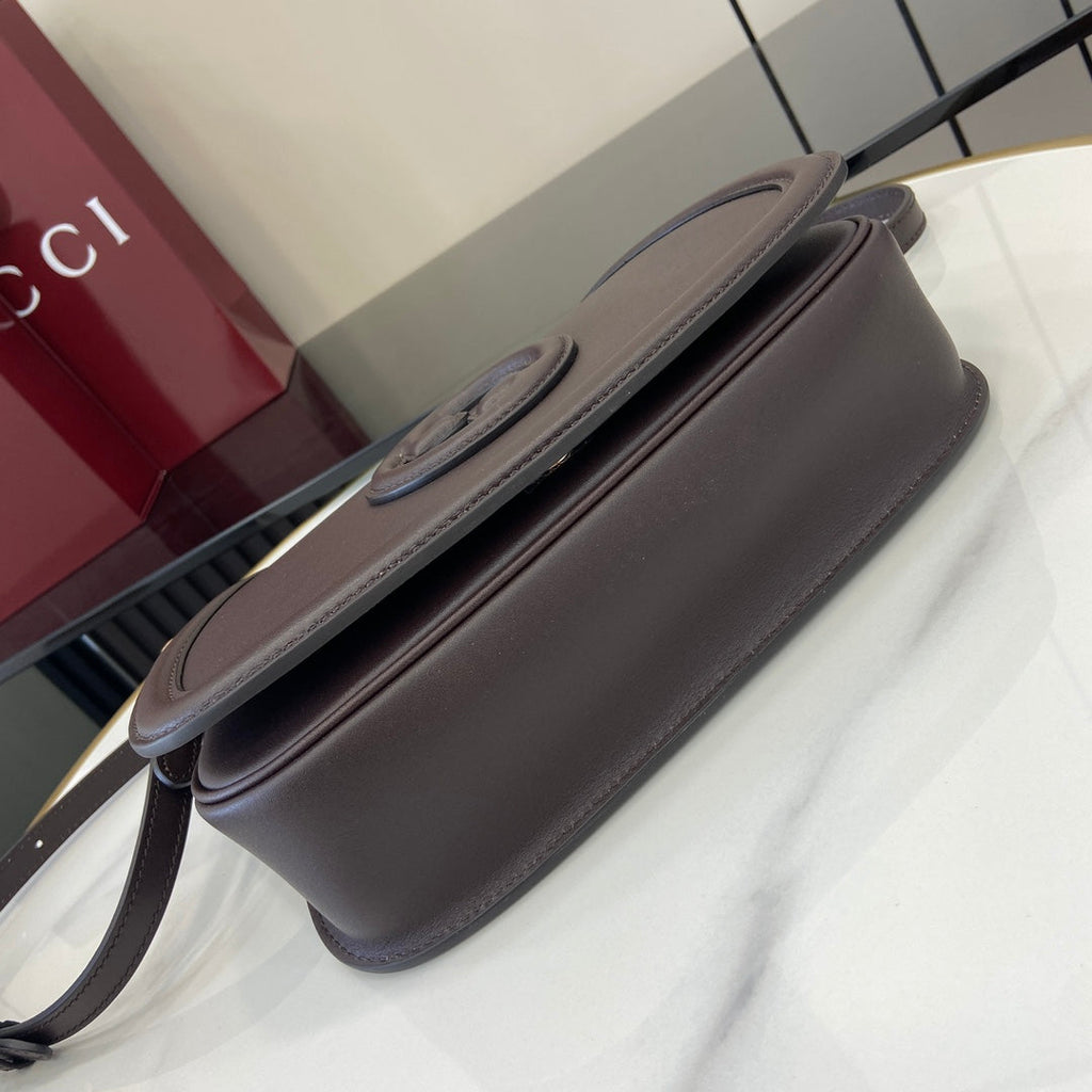 Gucci Blondie small top handle bag in coffee leather 815714