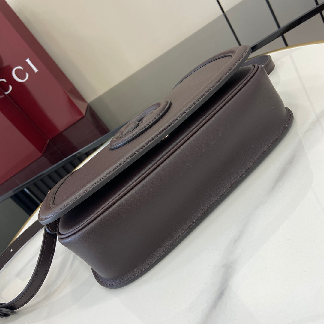 Gucci Blondie small top handle bag in coffee leather 815714