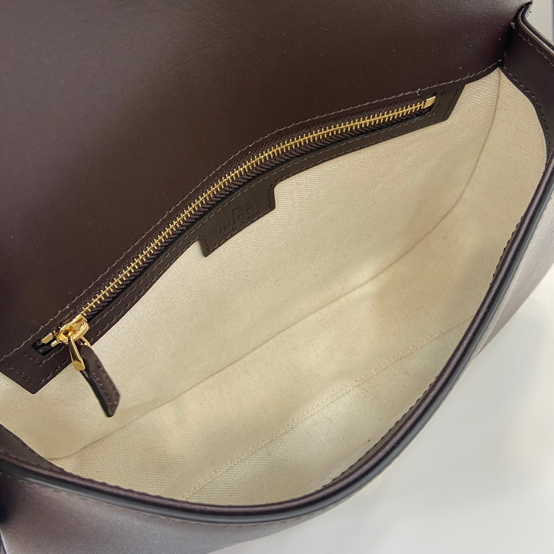 Gucci Blondie small top handle bag in coffee leather 815714