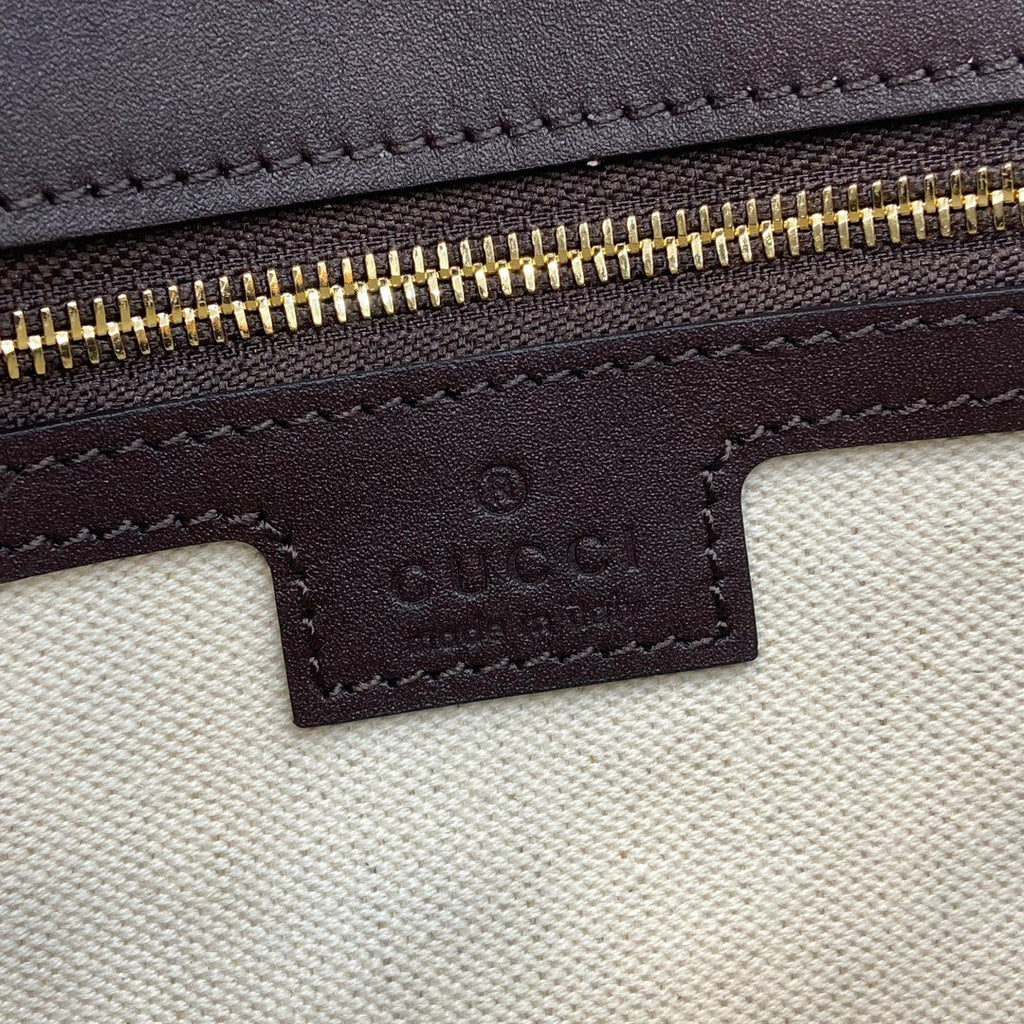 Gucci Blondie small top handle bag in coffee leather 815714