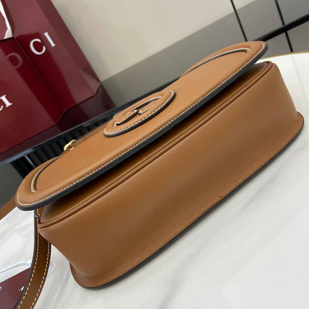Gucci Blondie small top handle bag in brown leather 815714