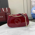 Gucci Blondie small shoulder bag in red patent leather 815715
