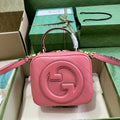 Gucci Blondie top handle bag in pink leather ‎744434