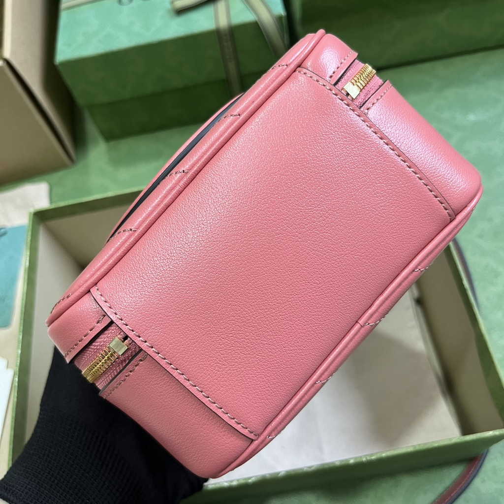 Gucci Blondie top handle bag in pink leather ‎744434