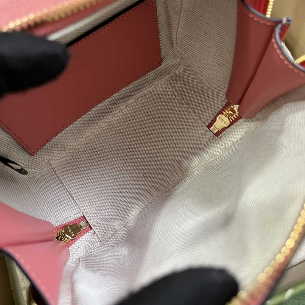 Gucci Blondie top handle bag in pink leather ‎744434