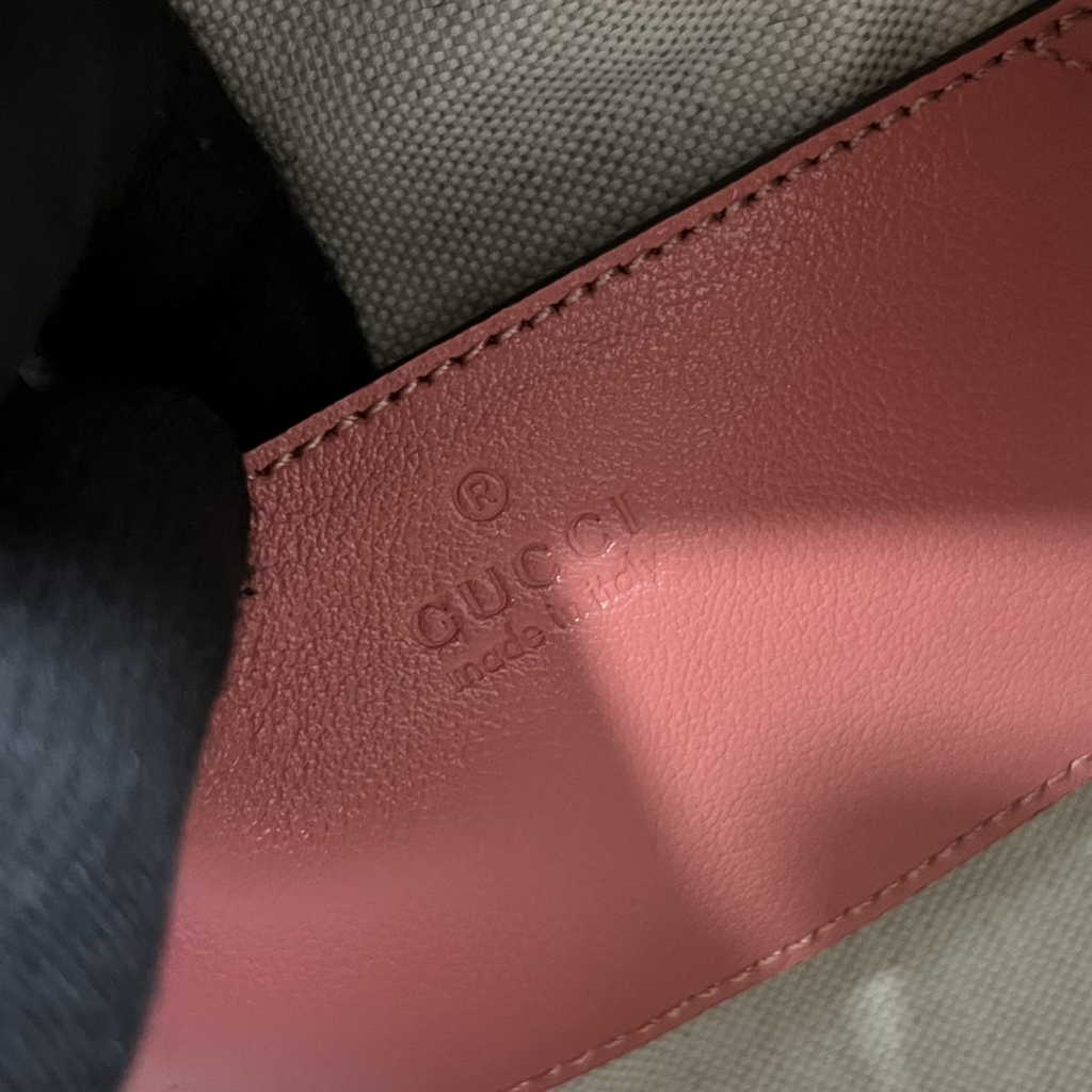 Gucci Blondie top handle bag in pink leather ‎744434