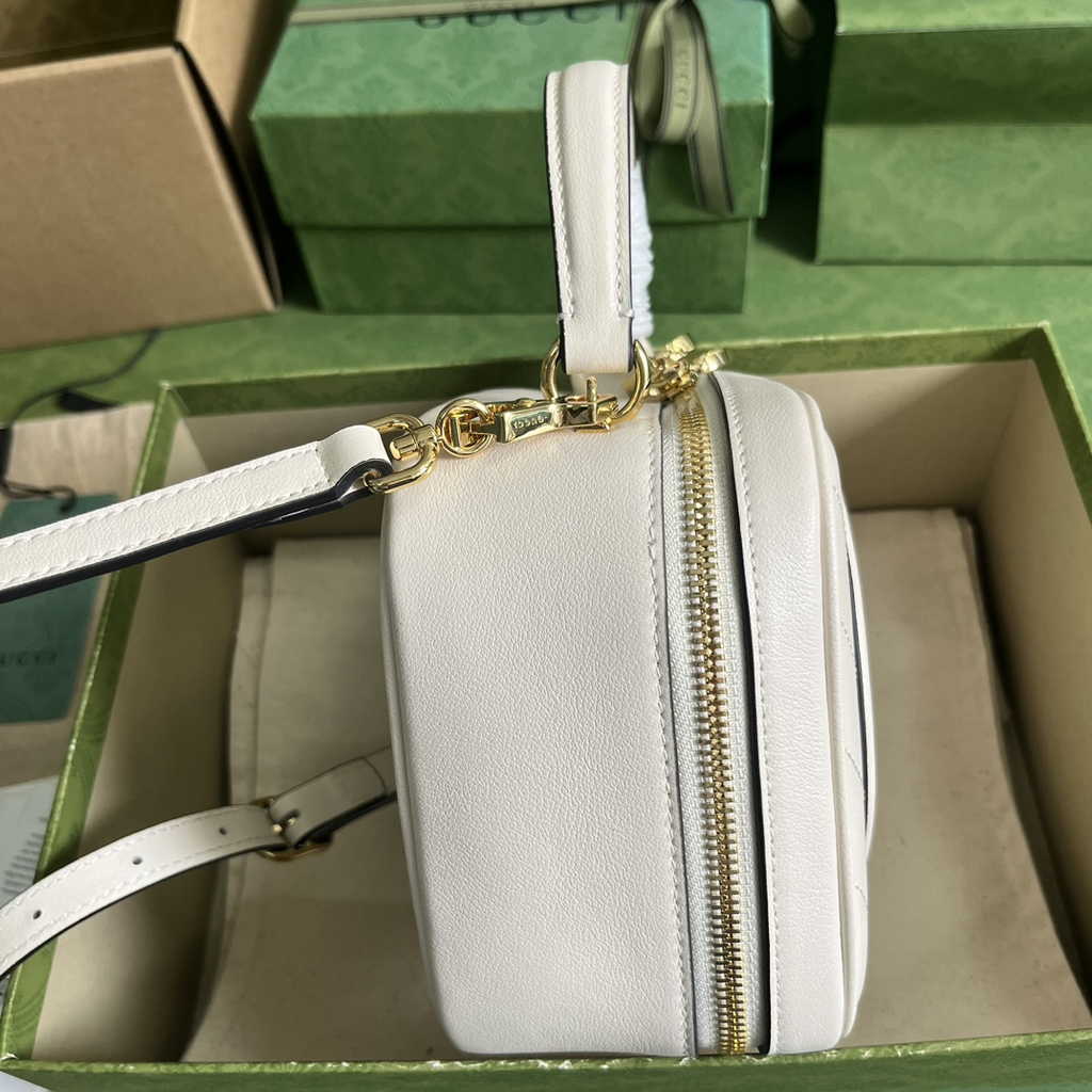 Gucci Blondie top handle bag in beige leather ‎744434