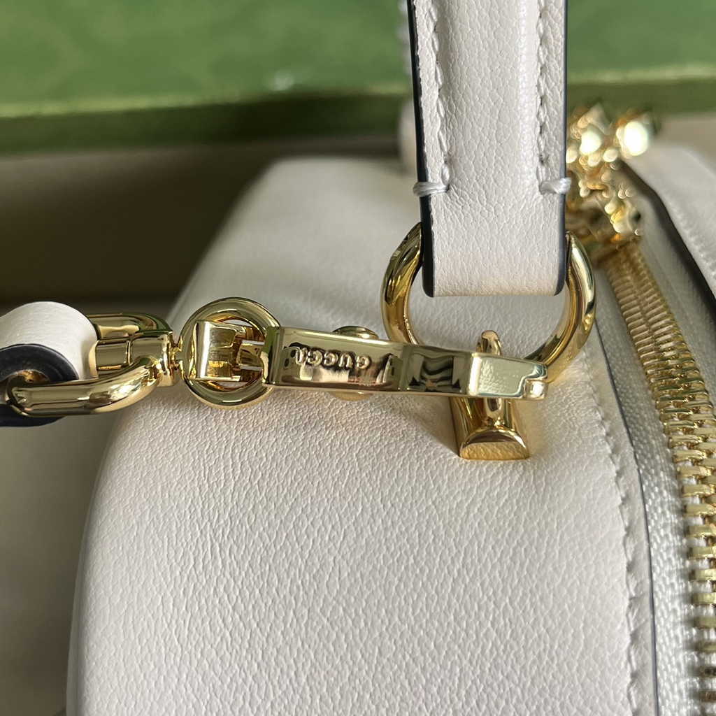 Gucci Blondie top handle bag in beige leather ‎744434