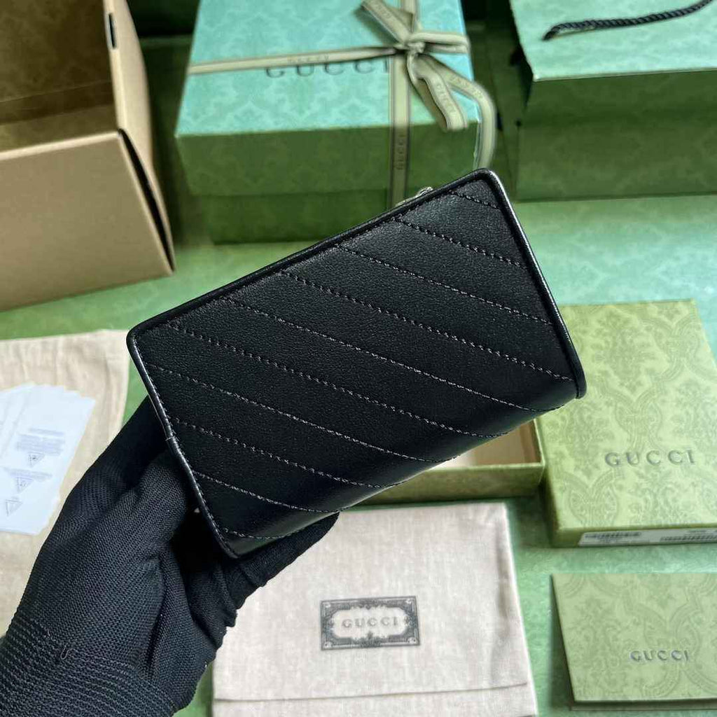 Gucci Blondie wallet 760336 in black leather