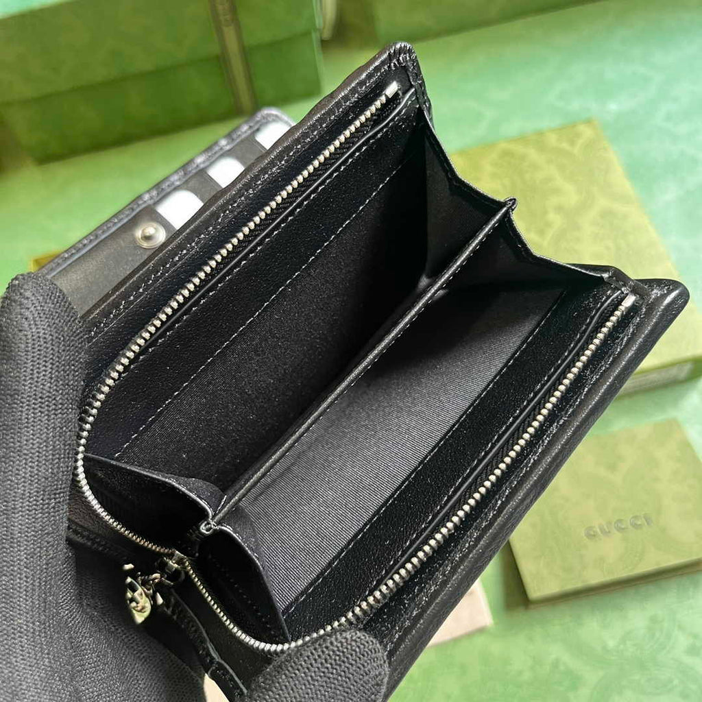 Gucci Blondie wallet 760336 in black leather
