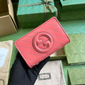 Gucci Blondie wallet 760336 in Pink leather