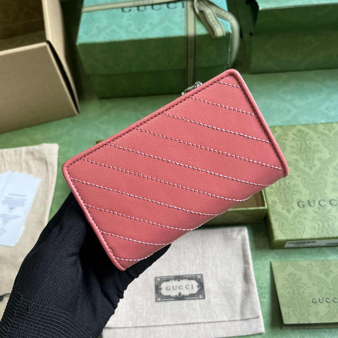 Gucci Blondie wallet 760336 in Pink leather