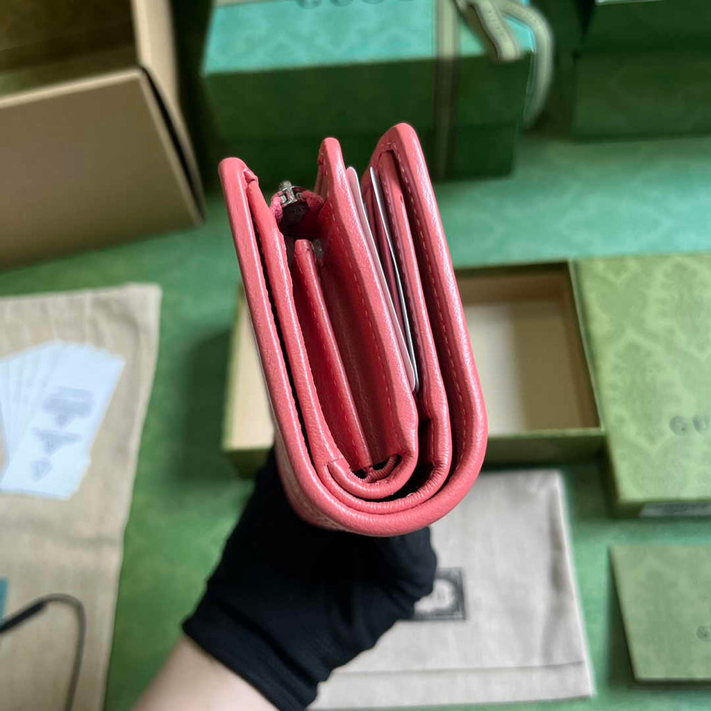 Gucci Blondie wallet 760336 in Pink leather