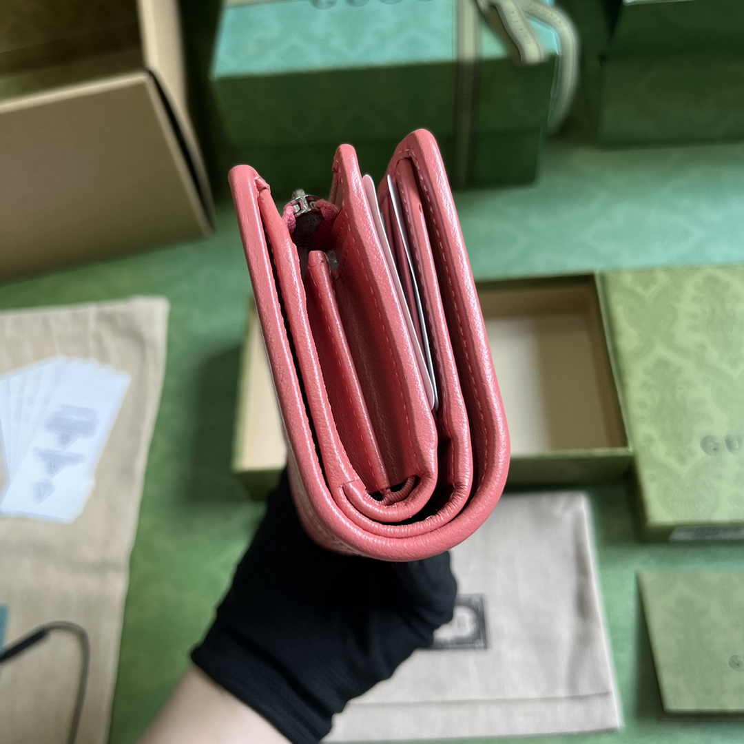 Gucci Blondie wallet 760336 in Pink leather