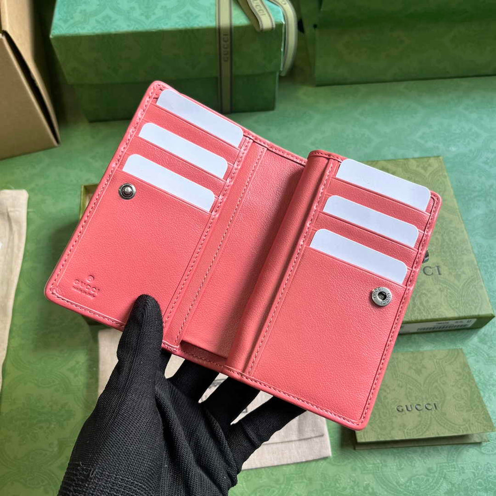 Gucci Blondie wallet 760336 in Pink leather