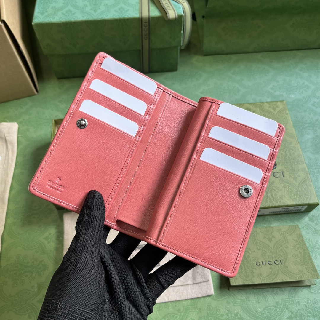 Gucci Blondie wallet 760336 in Pink leather
