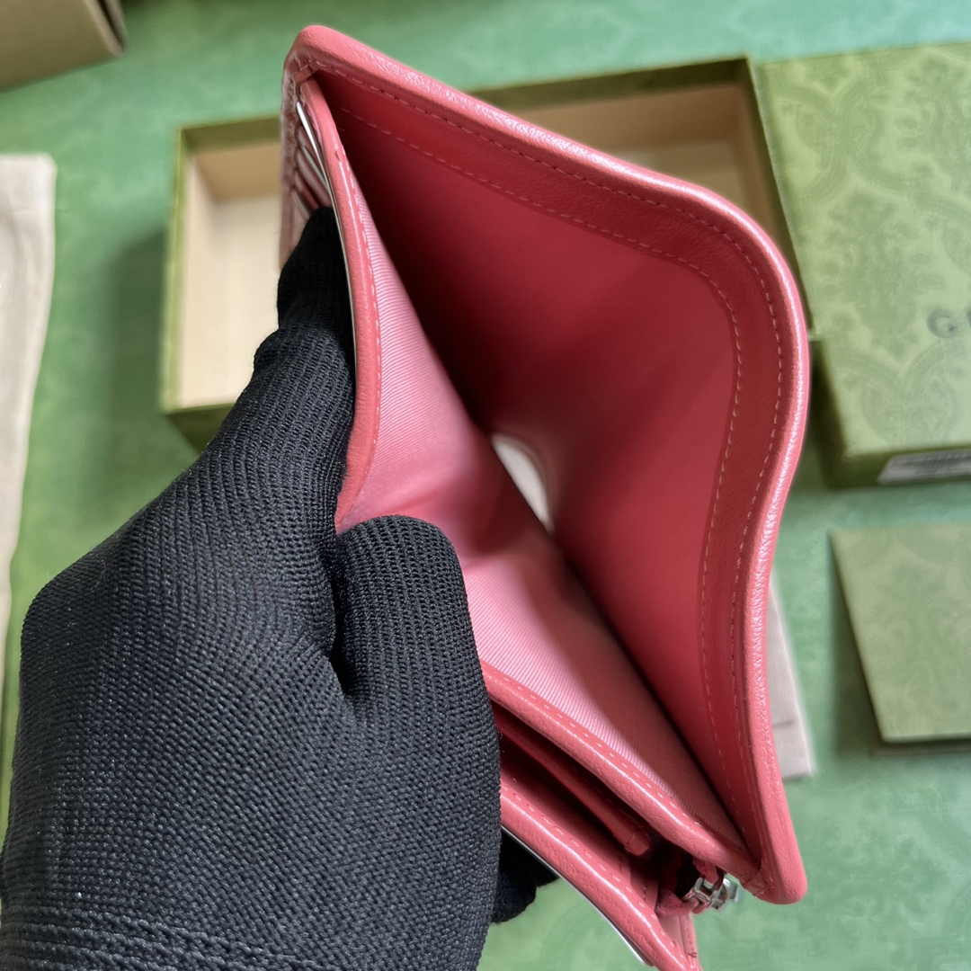 Gucci Blondie wallet 760336 in Pink leather