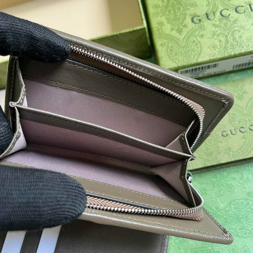 Gucci Blondie wallet 760336 in dark green leather
