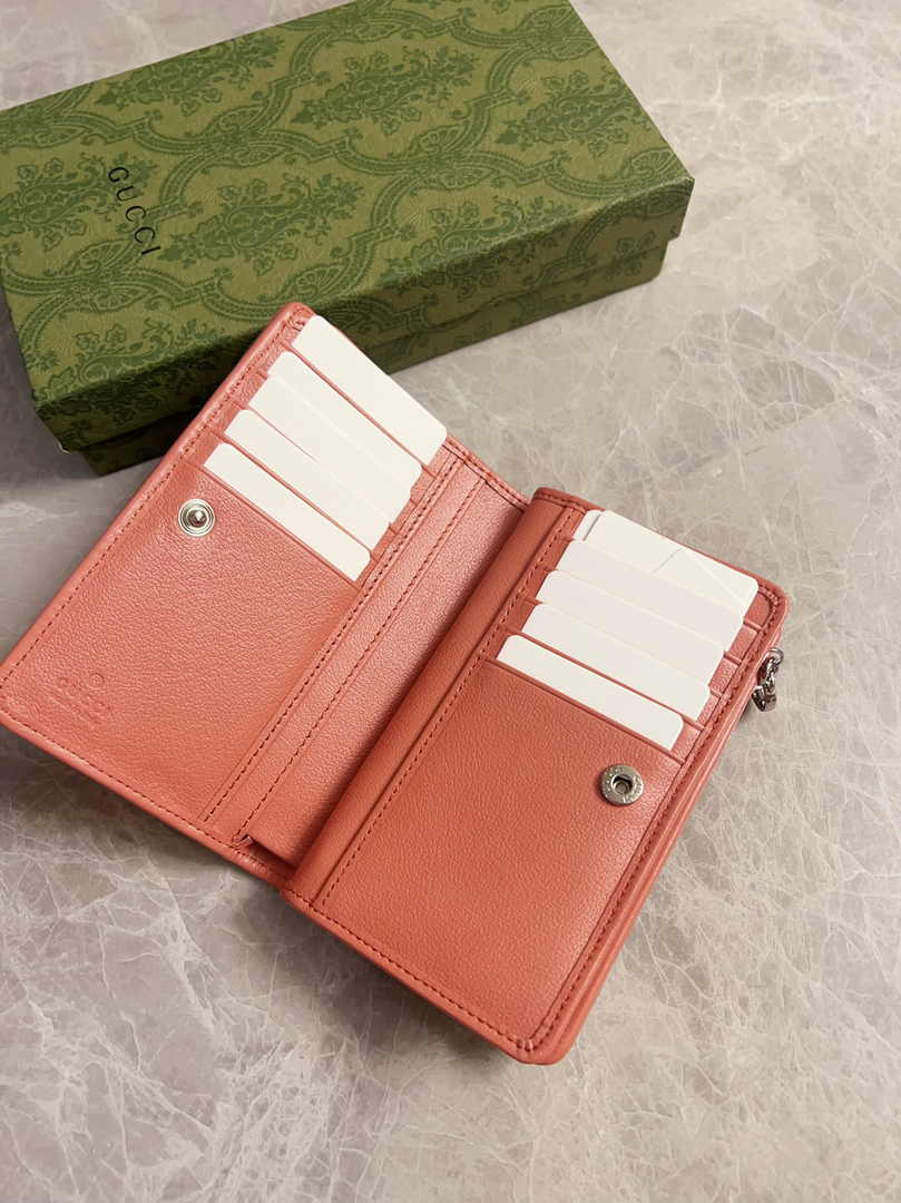 Gucci Blondie wallet 760336 in Orange leather