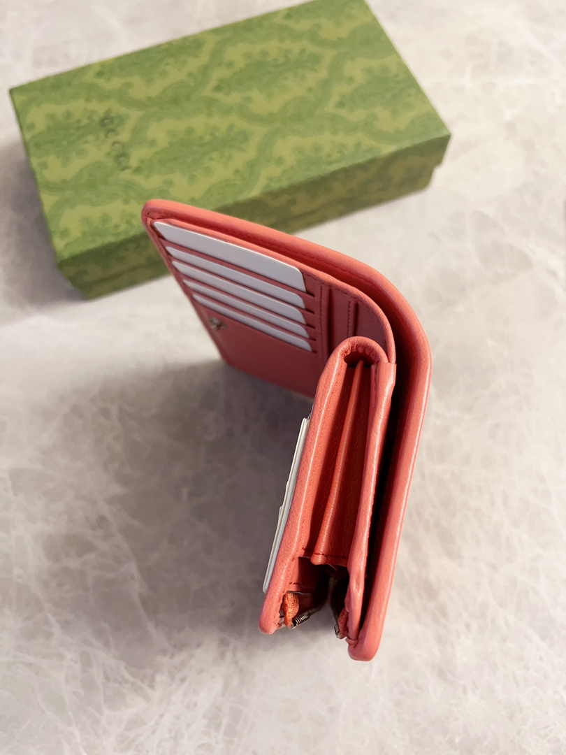 Gucci Blondie wallet 760336 in Orange leather