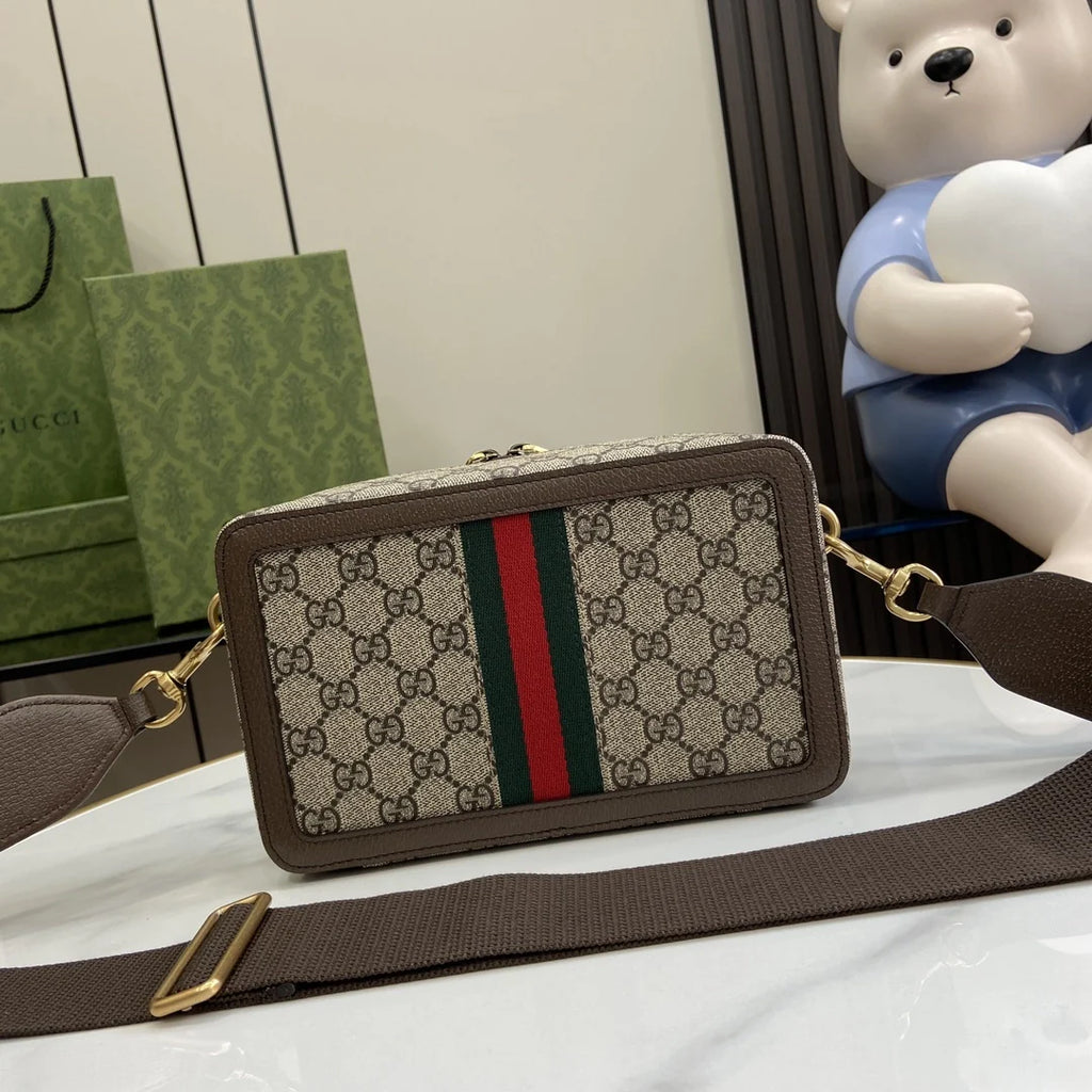 Gucci Crossbody Ophidia Bag, 771174 GG Supreme canvas brown