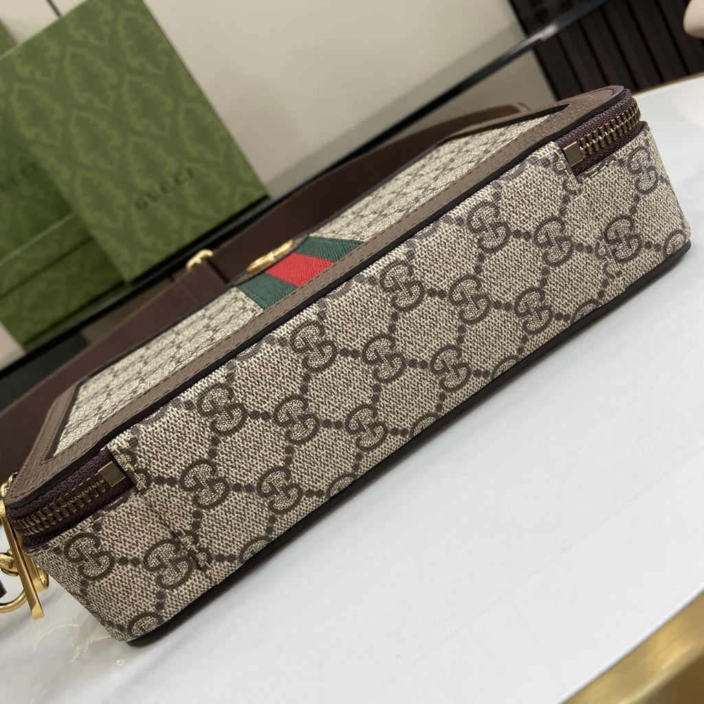 Gucci Crossbody Ophidia Bag, 771174 GG Supreme canvas brown