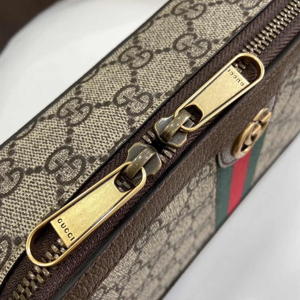 Gucci Crossbody Ophidia Bag, 771174 GG Supreme canvas brown