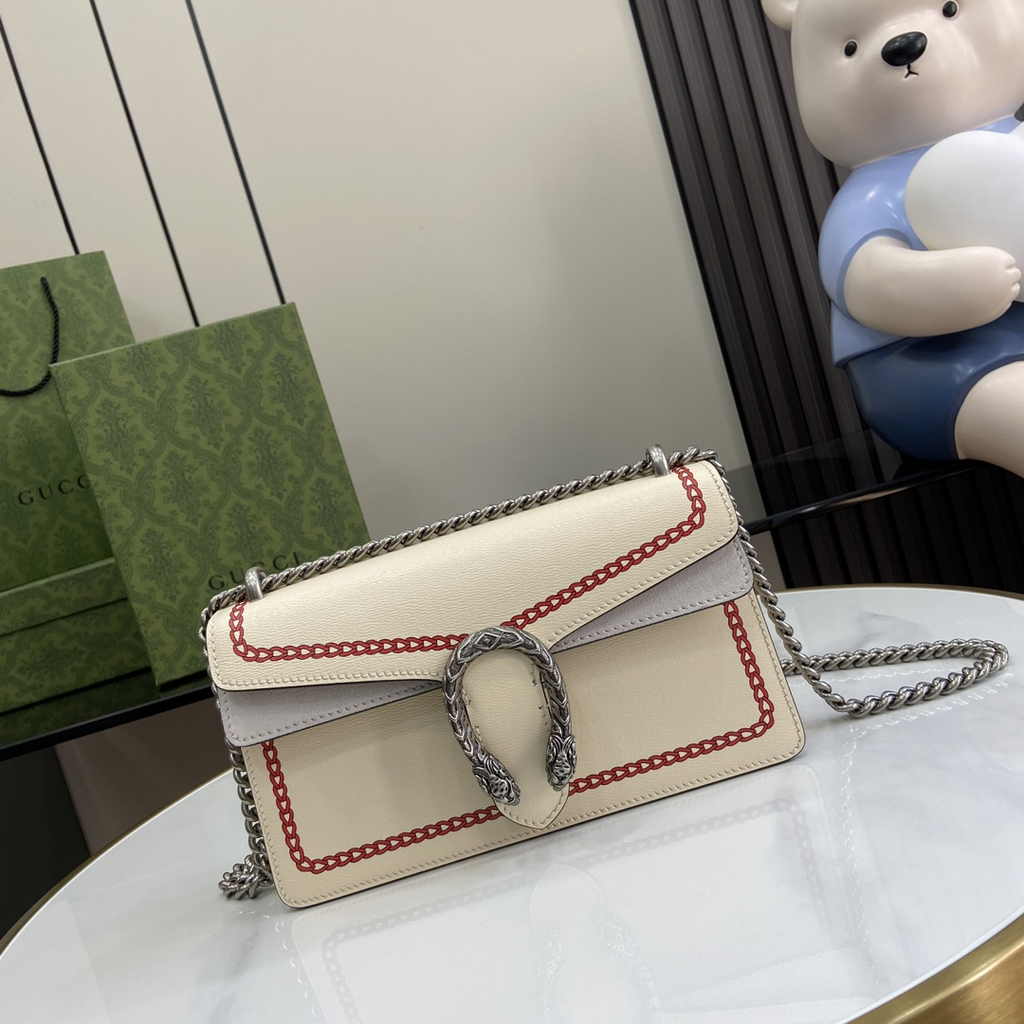 Gucci Dionysus GG small shoulder bag 499623 in beige leather