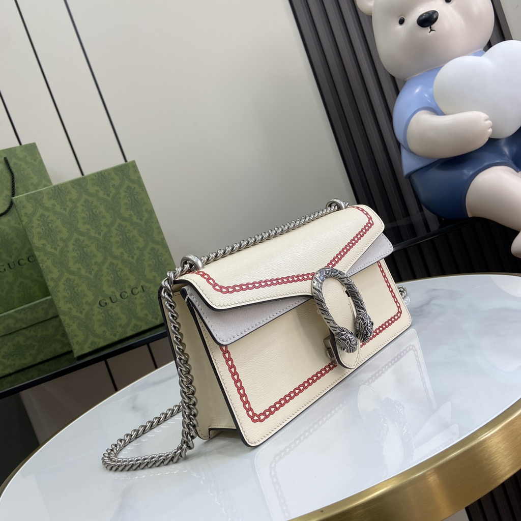 Gucci Dionysus GG small shoulder bag 499623 in beige leather
