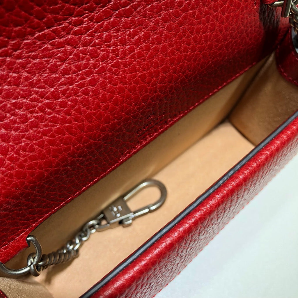 Gucci Dionysus Super Mini Bag 476432 Red Leather