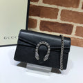 Gucci Dionysus Super Mini Bag 476432 Black Leather