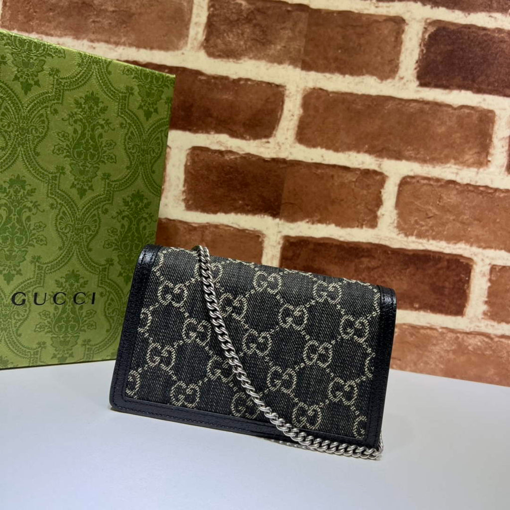 Gucci Dionysus GG Supreme Super Mini Bag 476432 Black