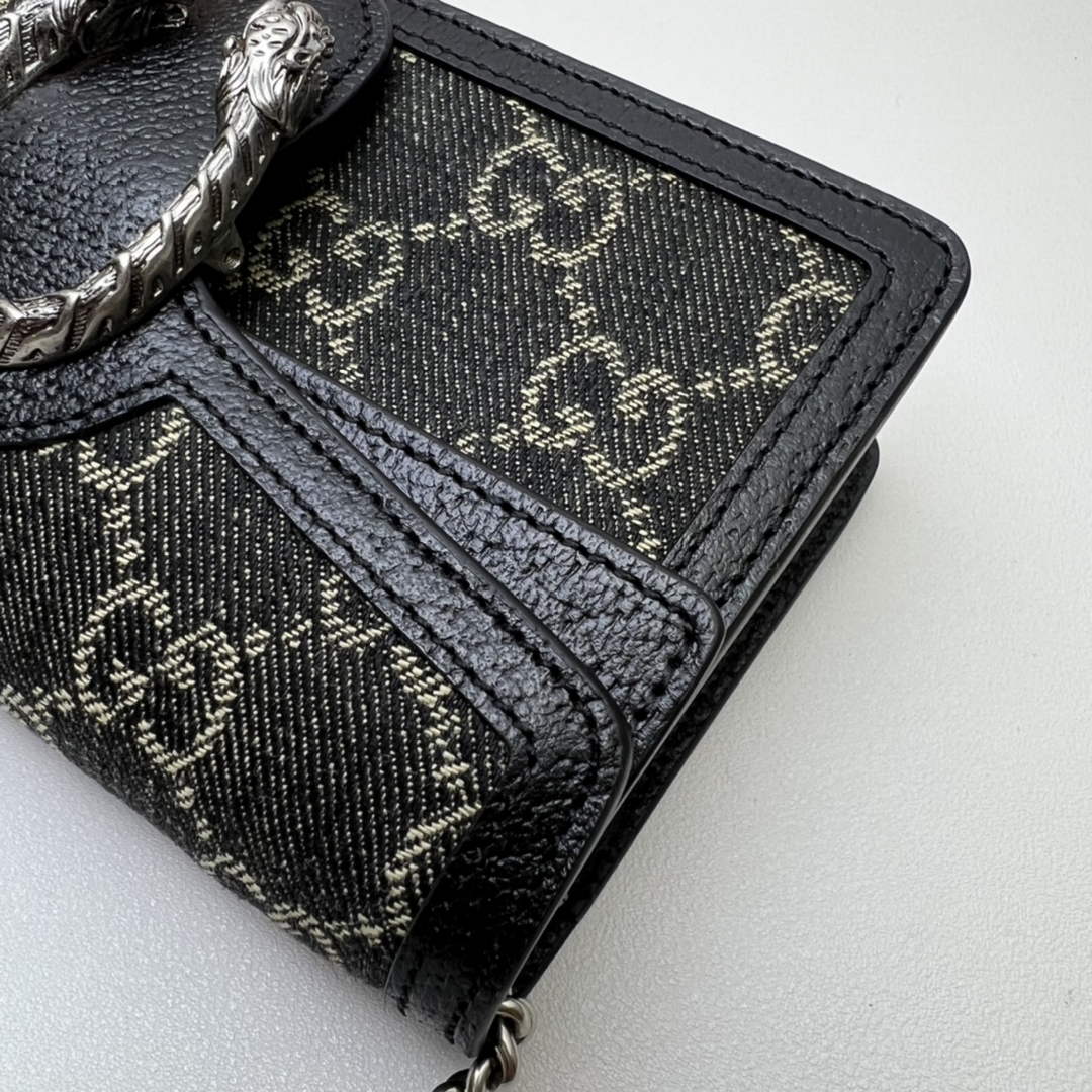 Gucci Dionysus GG Supreme Super Mini Bag 476432 Black