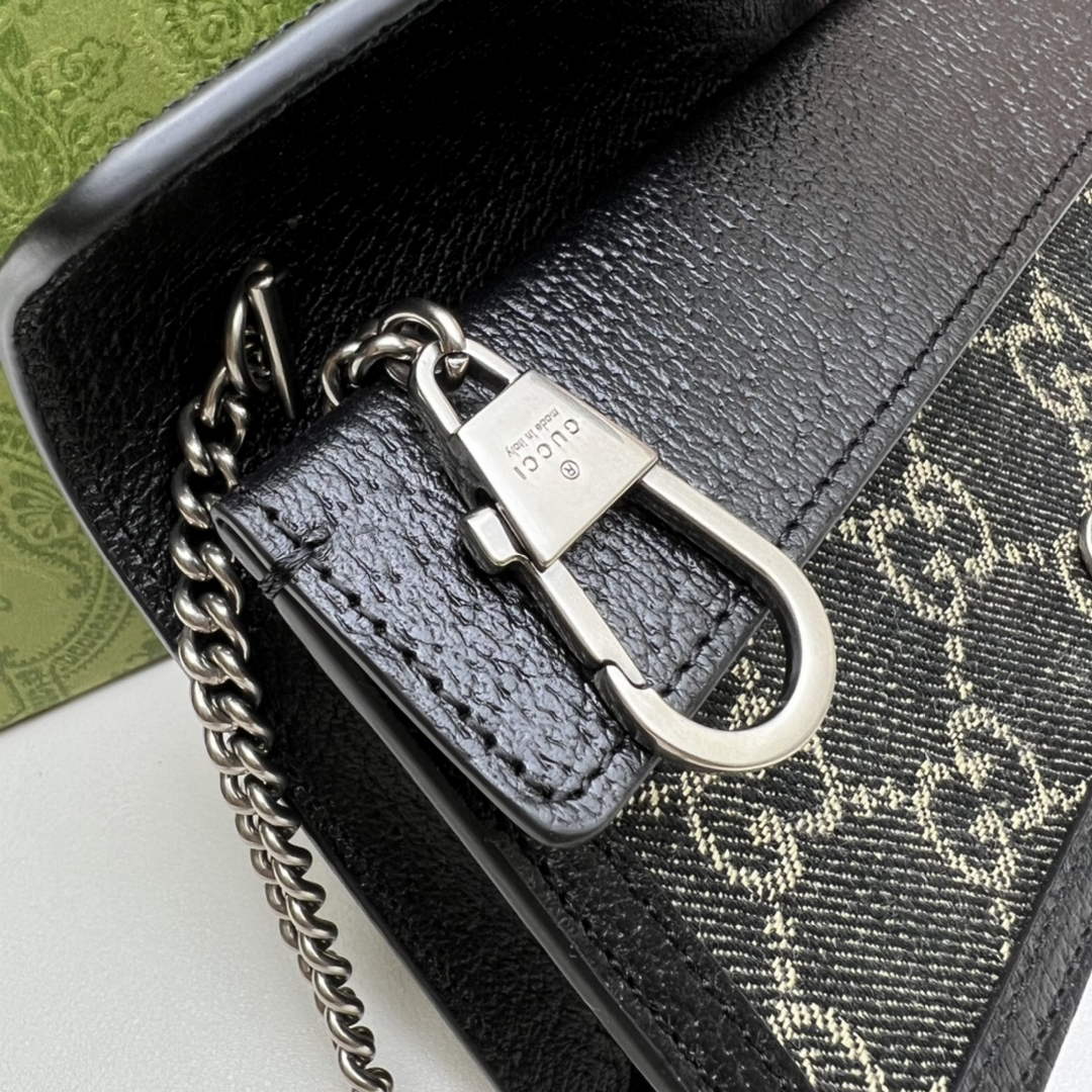 Gucci Dionysus GG Supreme Super Mini Bag 476432 Black