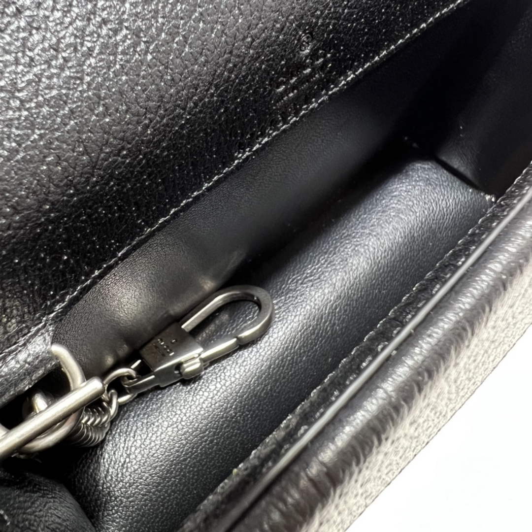 Gucci Dionysus GG Supreme Super Mini Bag 476432 Black