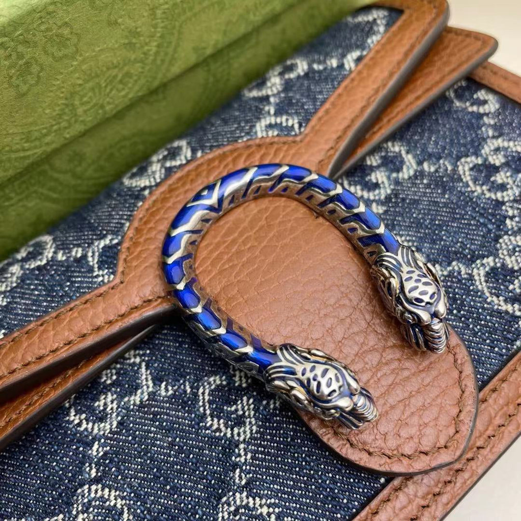 Gucci Dionysus GG Supreme Super Mini Bag 476432 Blue