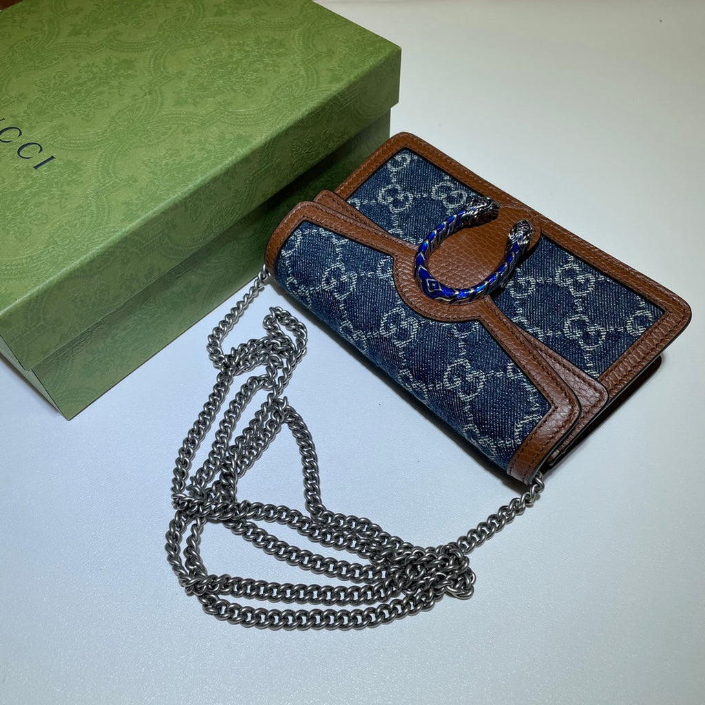 Gucci Dionysus GG Supreme Super Mini Bag 476432 Blue