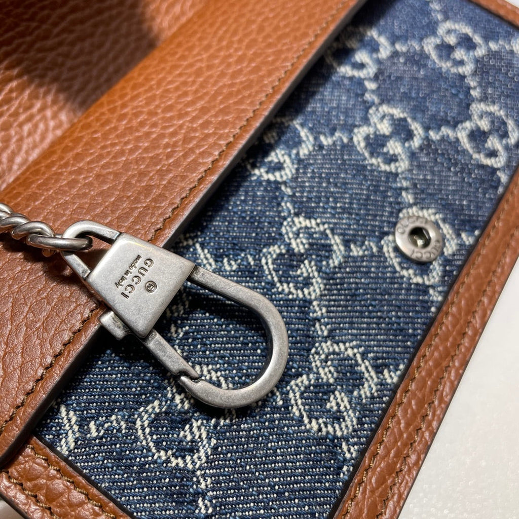 Gucci Dionysus GG Supreme Super Mini Bag 476432 Blue