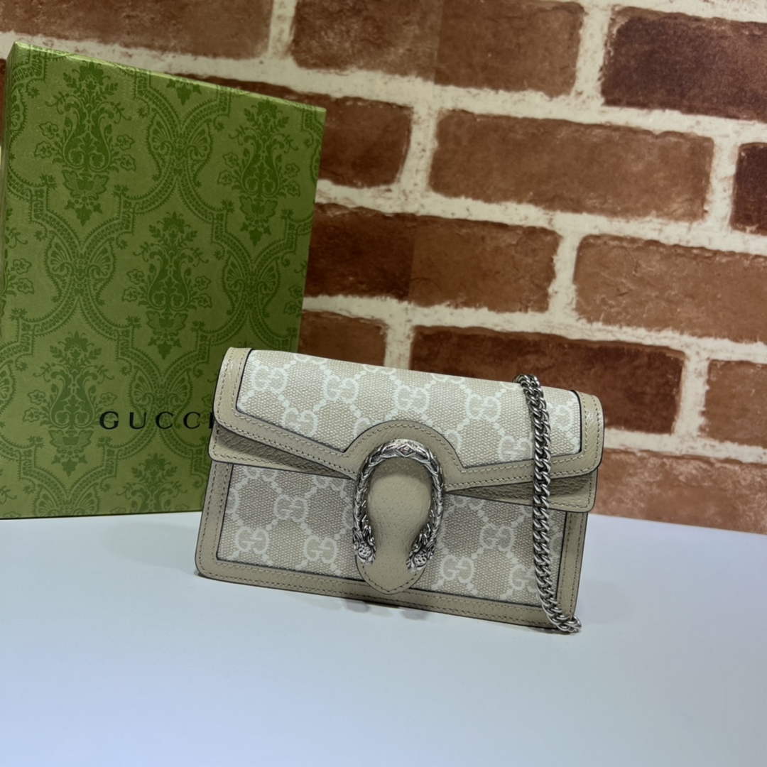 Gucci Dionysus Super Mini Bag 476432 Beige GG Supreme
