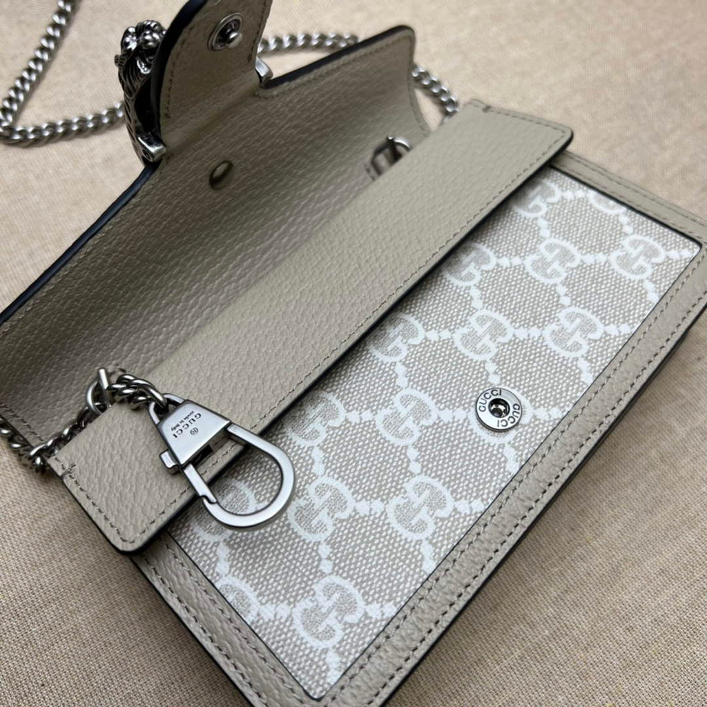 Gucci Dionysus Super Mini Bag 476432 Beige GG Supreme