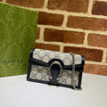Gucci Dionysus Super Mini Bag 476432 Black GG Supreme