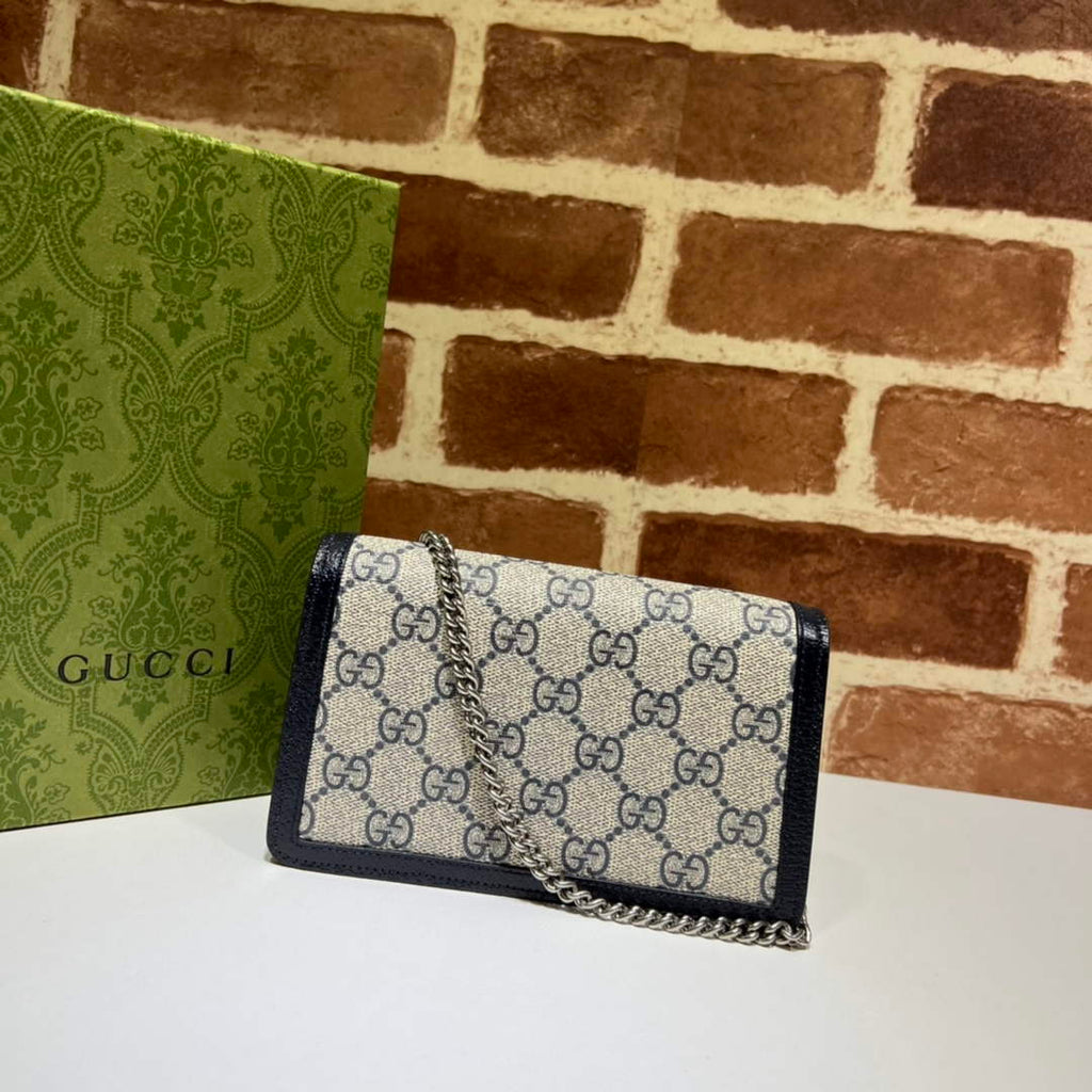 Gucci Dionysus Super Mini Bag 476432 Black GG Supreme