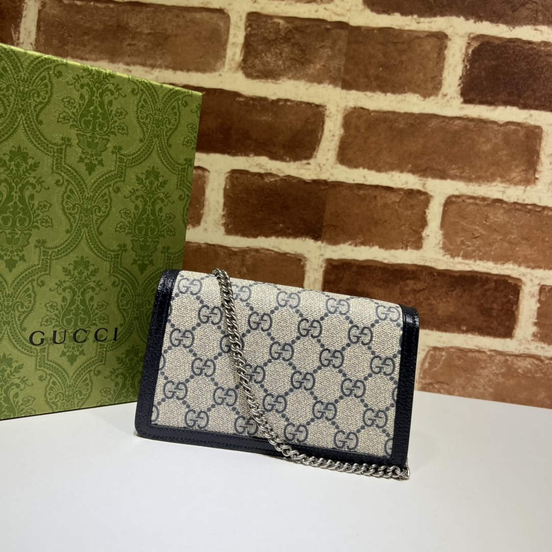 Gucci Dionysus Super Mini Bag 476432 Black GG Supreme