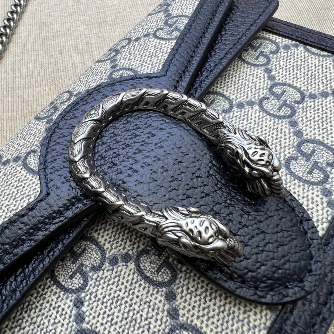 Gucci Dionysus Super Mini Bag 476432 Black GG Supreme