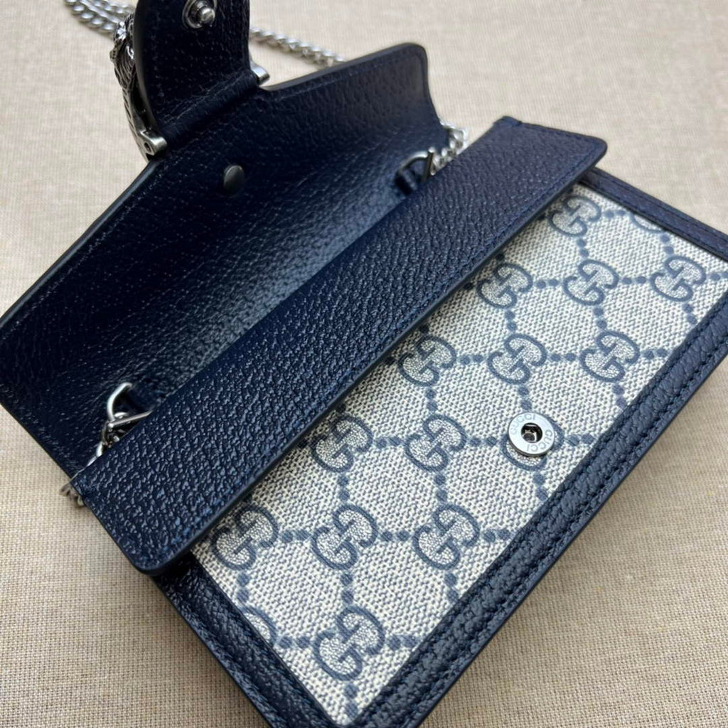 Gucci Dionysus Super Mini Bag 476432 Black GG Supreme