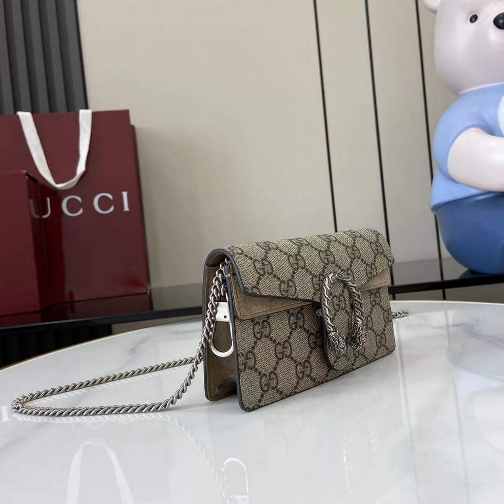 Gucci Dionysus GG Supreme Super Mini Bag 476432 Beige