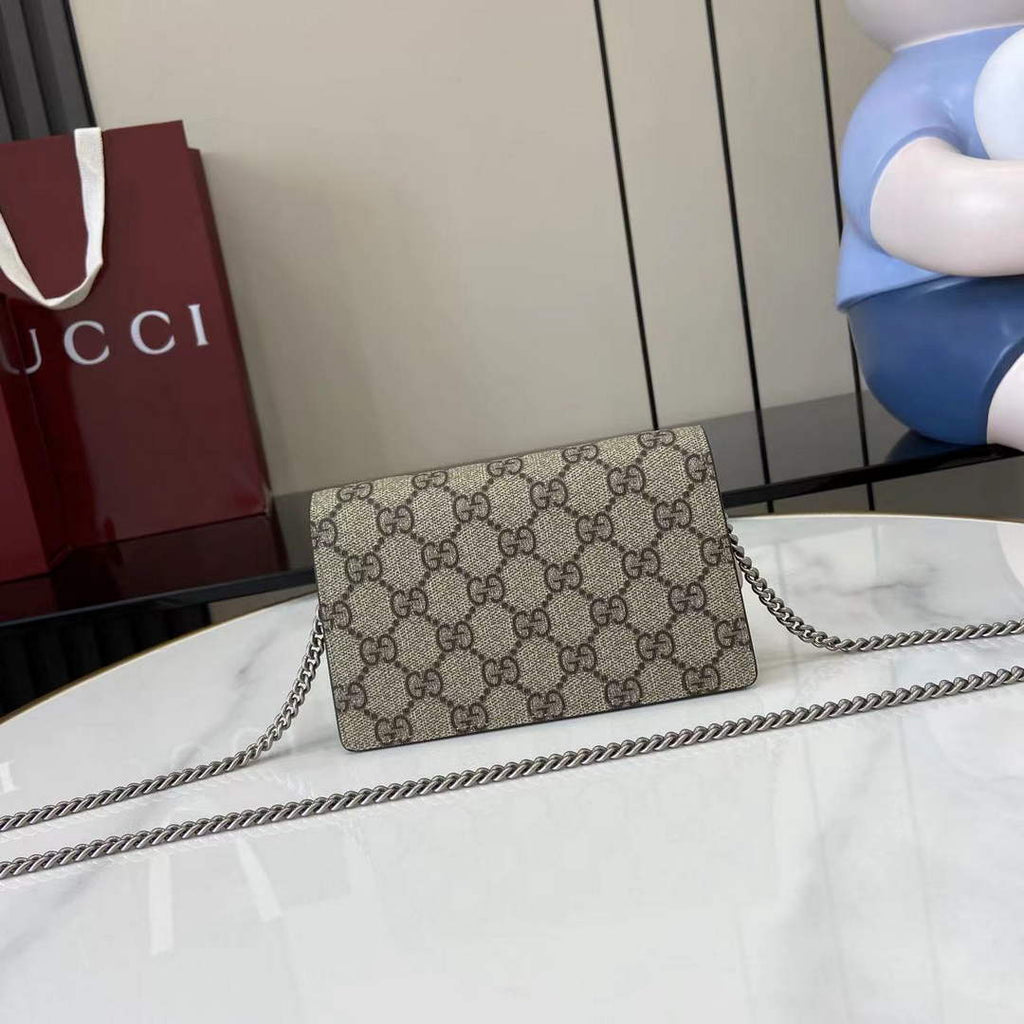 Gucci Dionysus GG Supreme Super Mini Bag 476432 Beige
