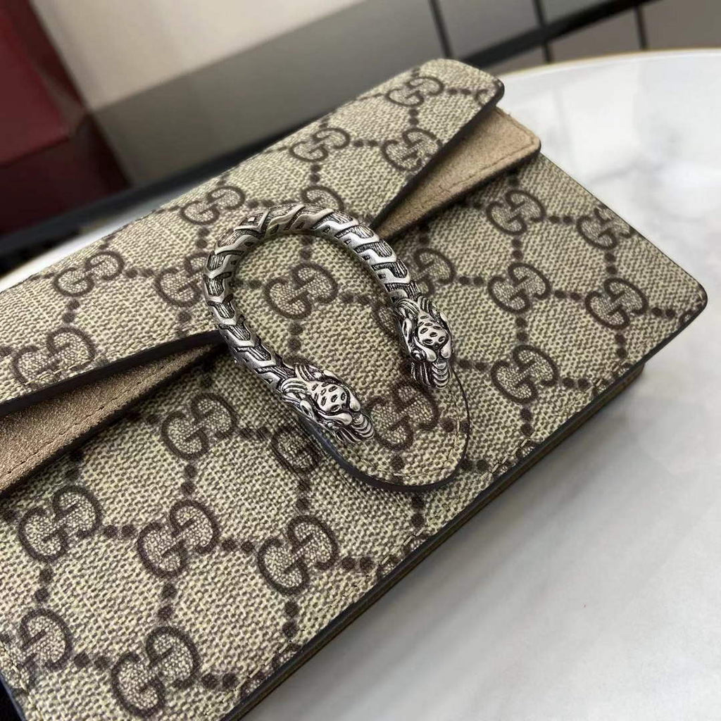 Gucci Dionysus GG Supreme Super Mini Bag 476432 Beige
